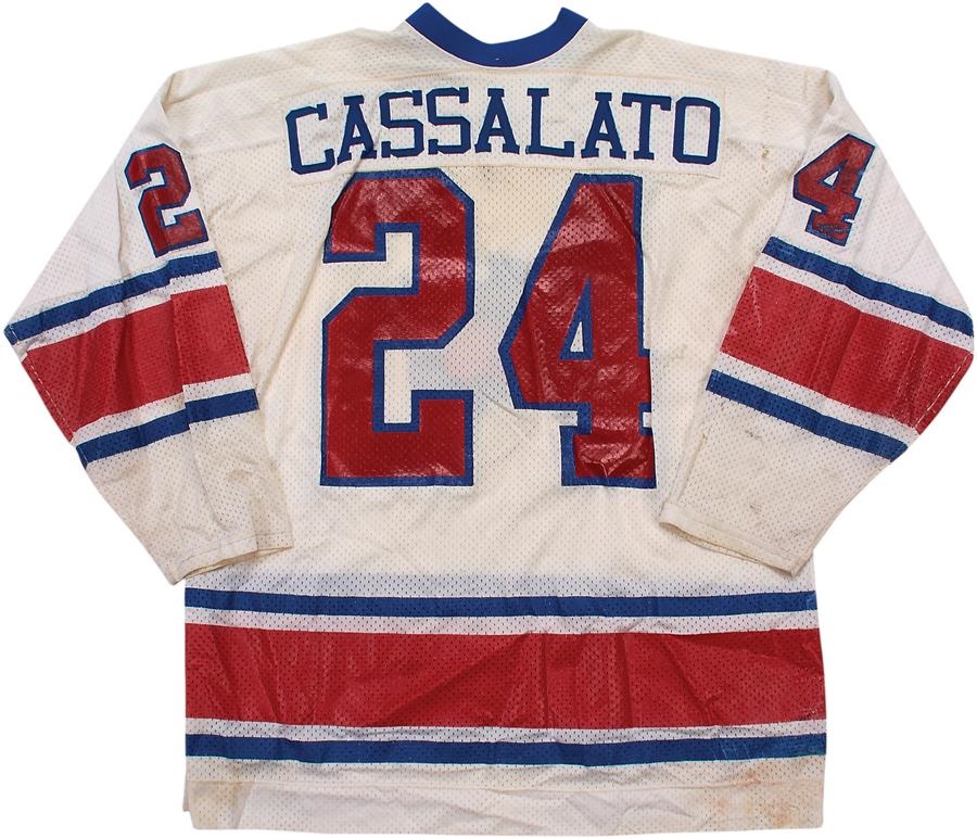 Tony Cassalato 1977-79 WHA Birmingham Bulls Game Worn Jersey