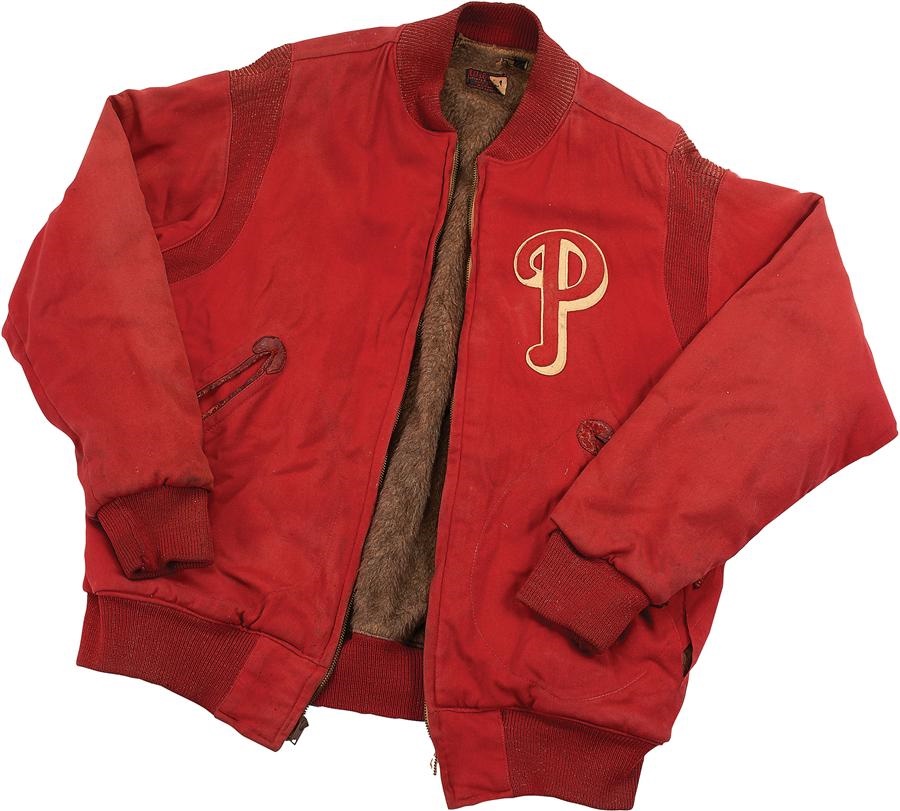 - Circa 1950 Philadelphia Phillies #16 Game Worn Warm Up Jacket