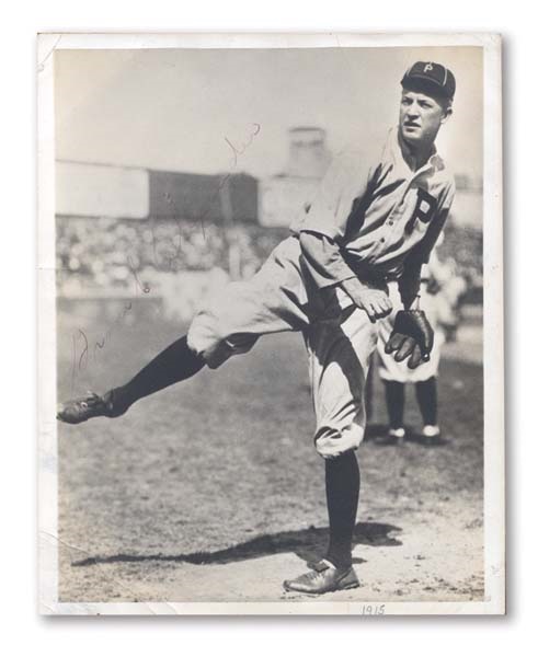 - Grover Cleveland Alexander Signed Photograph by Burke (8x10")