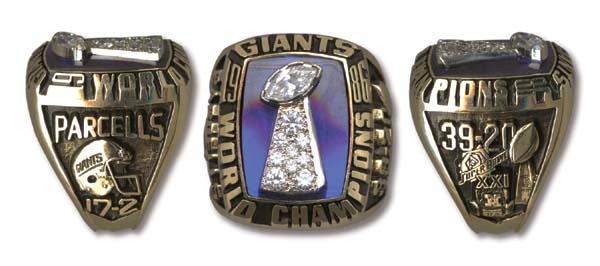 Football - 1986 New York Giants Championship Ring