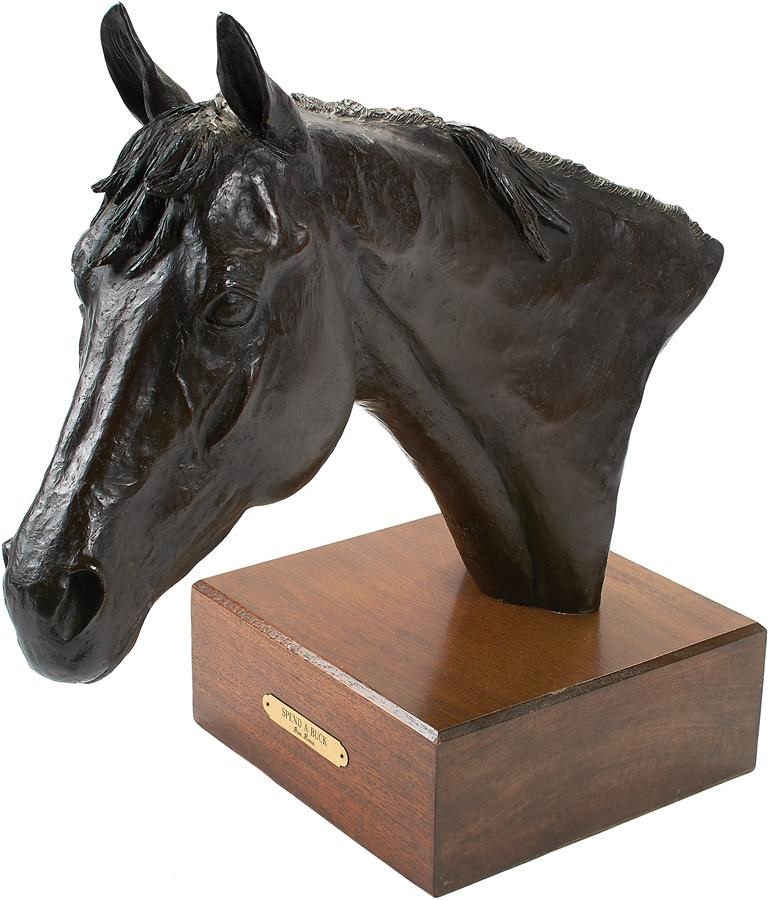 The Spend A Buck Horse Racing Collection - Spend A Buck Bronze by Jim Reno