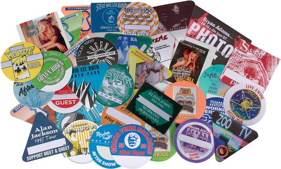 Rock 'N' Roll - Interesting Collection of Backstage Passes & Tickets (200+)