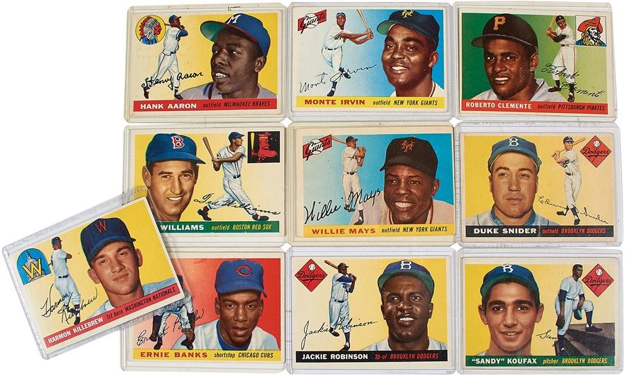 - 1955 Topps Baseball Complete Set (210)