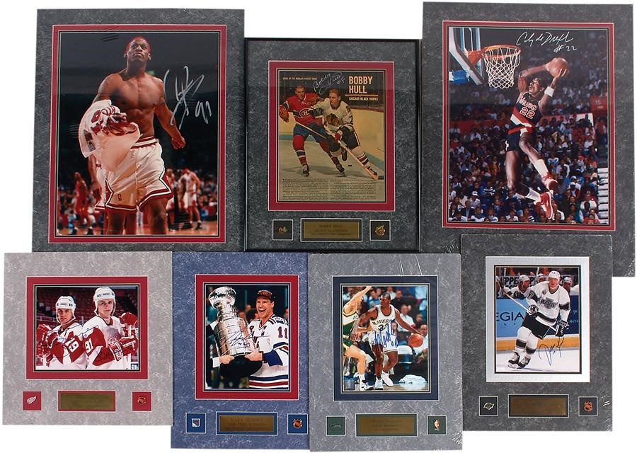 Collection of Hockey, Football, Basketball, & Boxing Autographs (40)