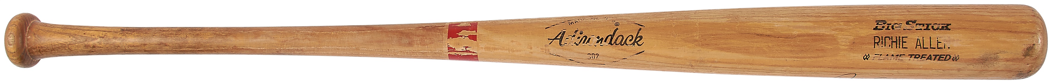 Baseball Equipment - 1970s Dick Allen Signed Game Used Adirondack Bat