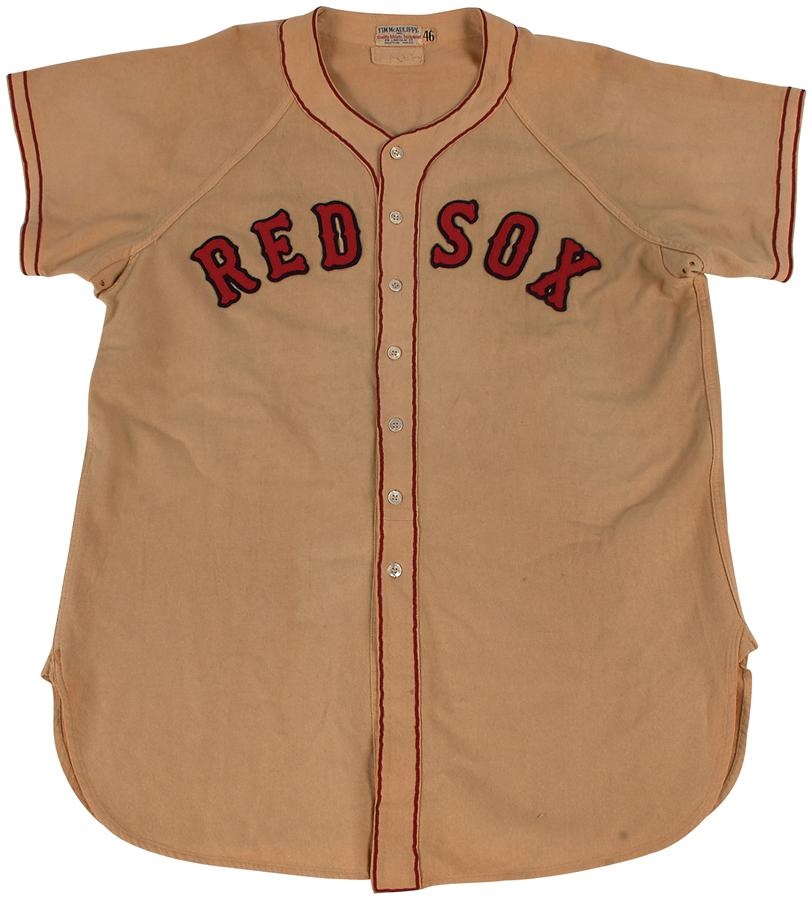Boston Sports - Late 1940s Boston Red Sox #20 Game Worn Jersey