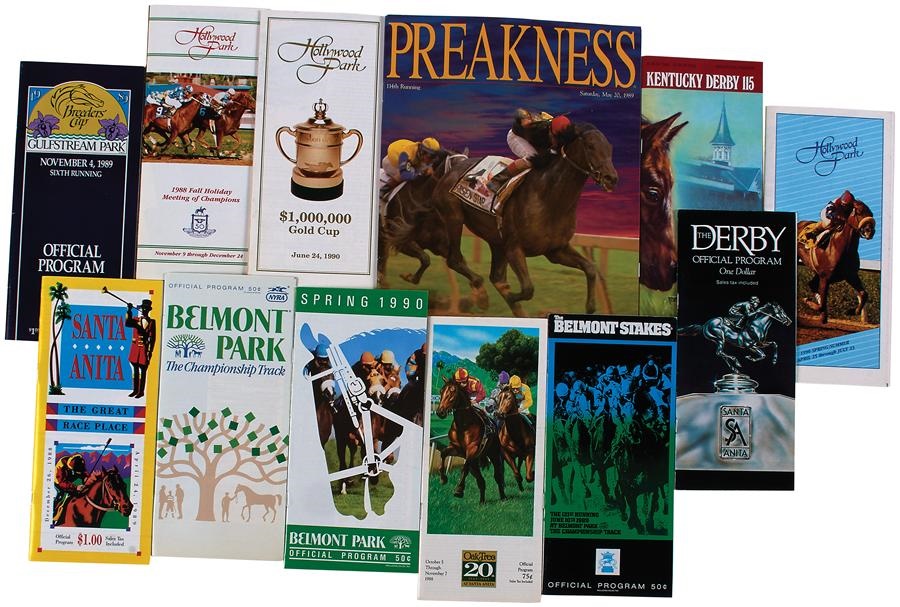 Horse Racing - Easy Goer & Sunday Silence Complete Sets of Programs