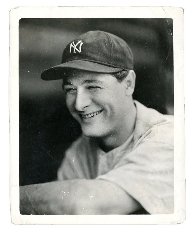 Dennis Dugan Collection of Vintage Baseball Photog - Lou Gehrig Photograph by George Burke