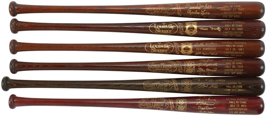 Antique Sporting Goods - 1937-2002 National Baseball Hall of Fame Induction "Brown Bats" (48)