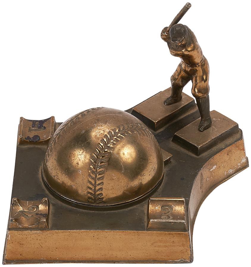 Negro League, Latin, Japanese & International Base - 1934 Babe Ruth Tour of Japan Inkwell