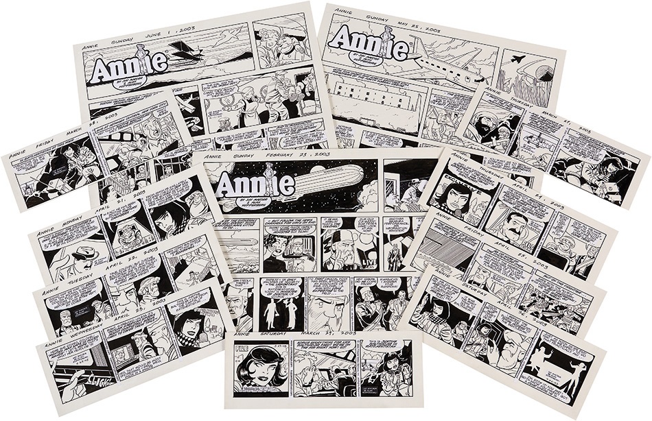 Rock And Pop Culture - Little Orphan Annie Sunday & Daily Original Art (12 Pieces)