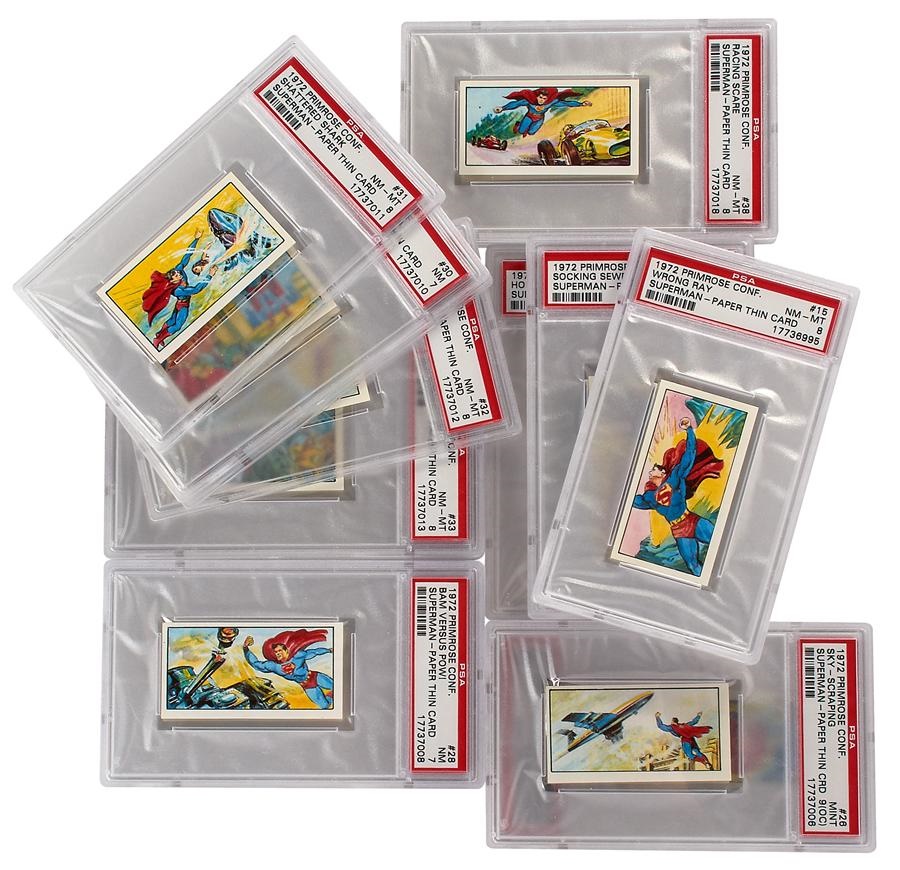 Baseball and Trading Cards - 1972 Primose Confectionery Superman Graded Complete Set (#7 on PSA Registry)