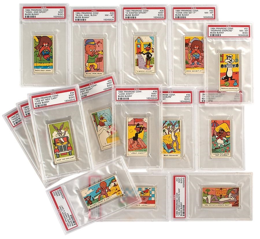 Baseball and Trading Cards - 1964 Primose Confectionery Bugs Bunny Graded Complete Set (#5 on PSA Registry)