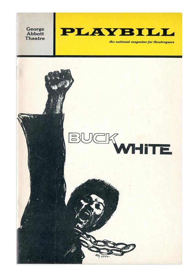 High Grade 1969 Muhammad Ali in "Buck White" RARE Broadway Theater Playbill (only seven performances!)