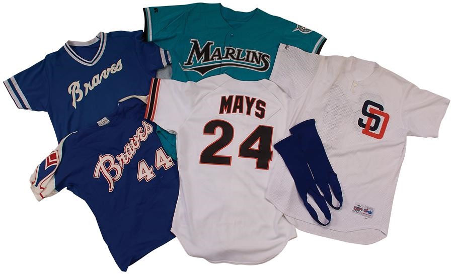 Baseball Equipment - Game Used Baseball Jersey Collection (5)