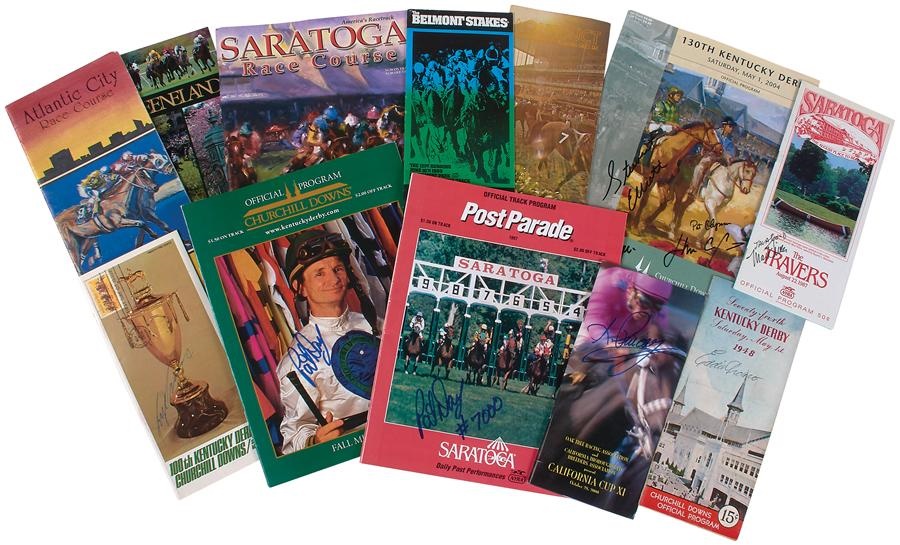 - Autographed Horse Racing Programs (22 pieces)