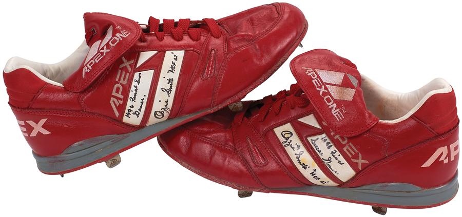 St. Louis Cardinals - 1996 Ozzie Smith Cleats From His Final Season (ex-Ozzie Smith)