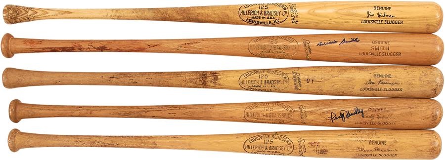 Baseball Equipment - 1960s-70s Chicago Cubs Game Used Bats (5)