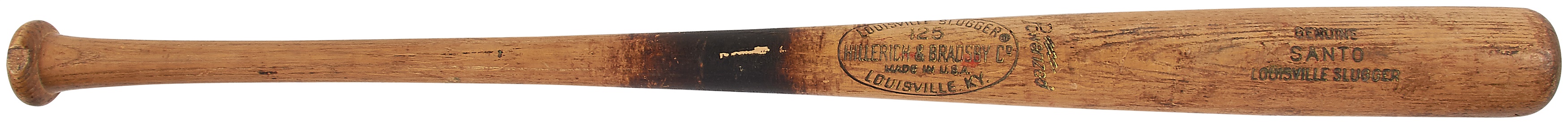 Baseball Equipment - 1969-72 Ron Santo Game Used Louisville Slugger S2 Bat