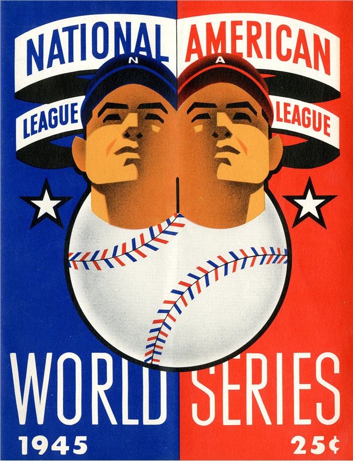 Baseball Memorabilia - 1945 World Series Program Tigers vs. Cubs