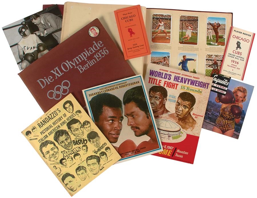 - Interesting Sports Lot w/Baseball, Boxing, Olympics & Negro League (16)