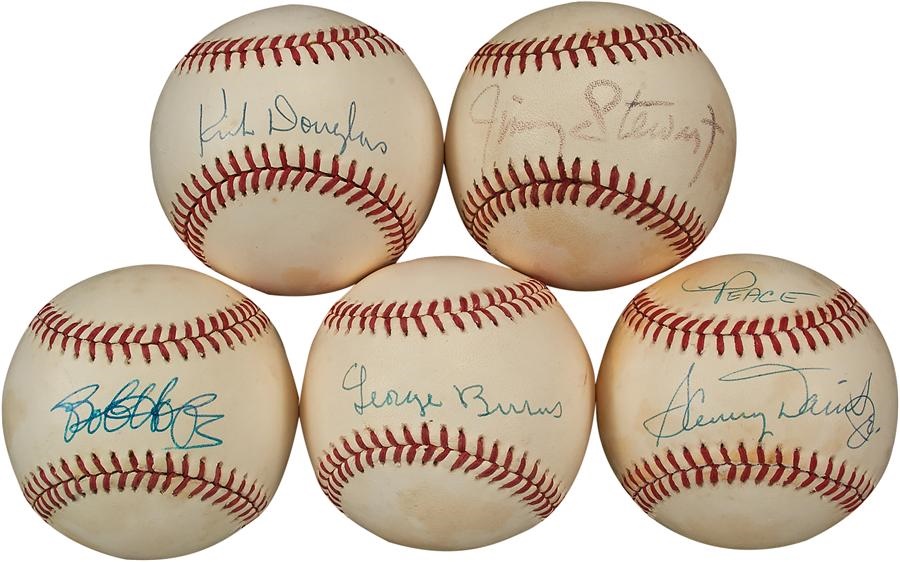 Baseball Autographs - Collection of Celebrity Signed Baseballs (5)