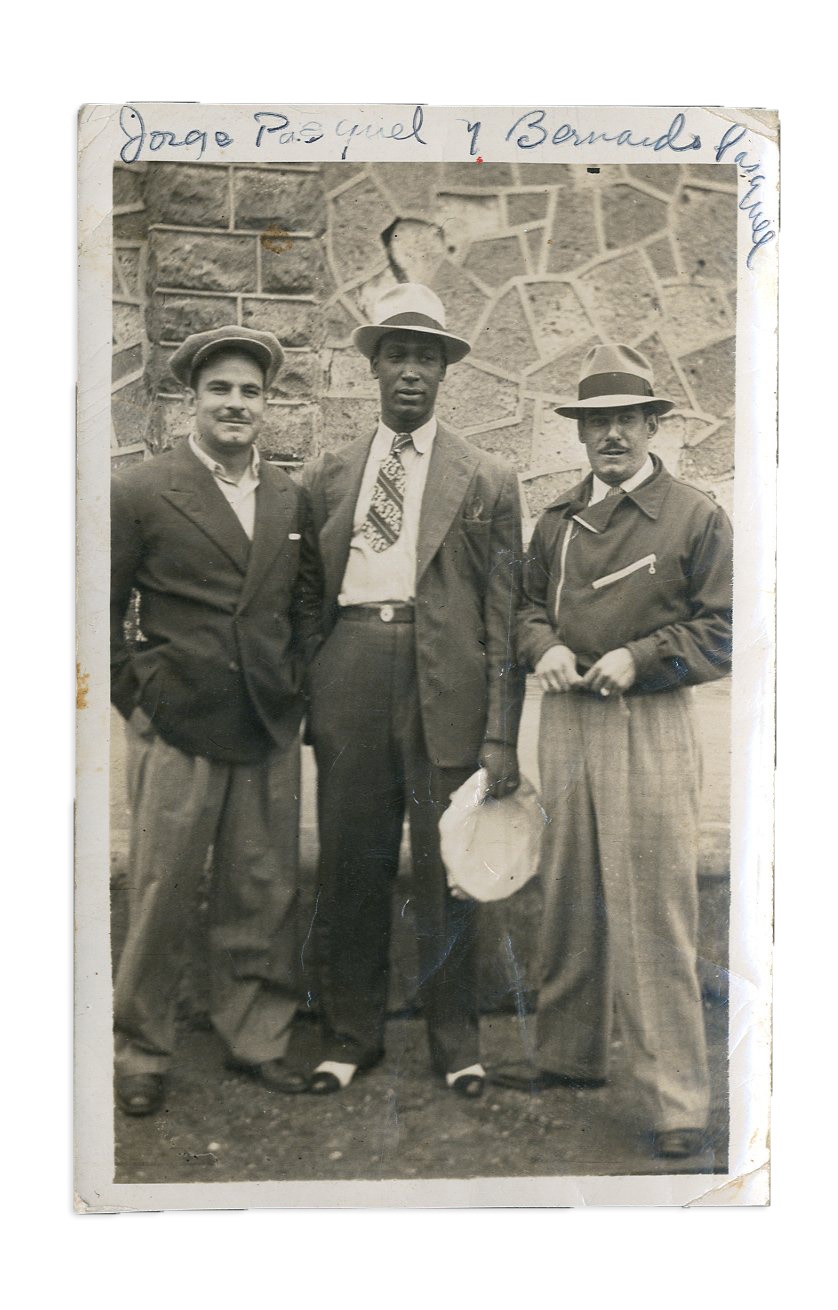 Martin Dihigo w/the Infamous Pasquel Brothers - From the Dihigo Family with his Handwriting