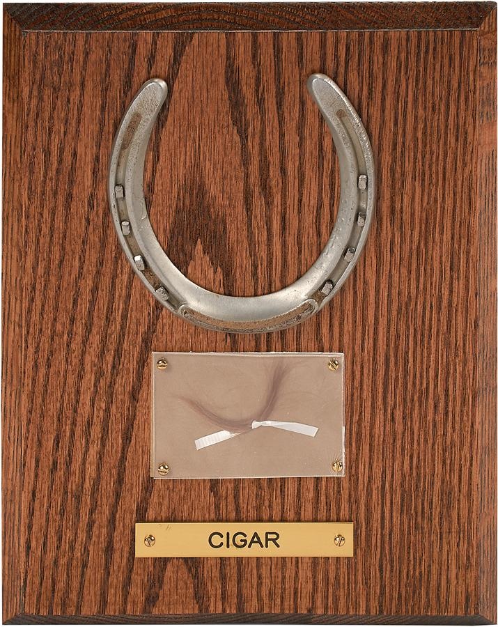 Horse Racing - Cigar Horseshoe and Lock of His Mane Hair