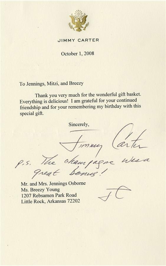 - Presidents Ronald Reagan & Jimmy Carter Letters Archive (150+)