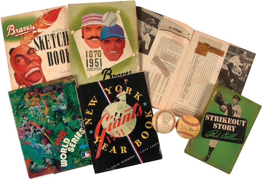 Baseball Autographs - 1950s-70s Team Signed Yearbooks & Baseballs Collection (8)