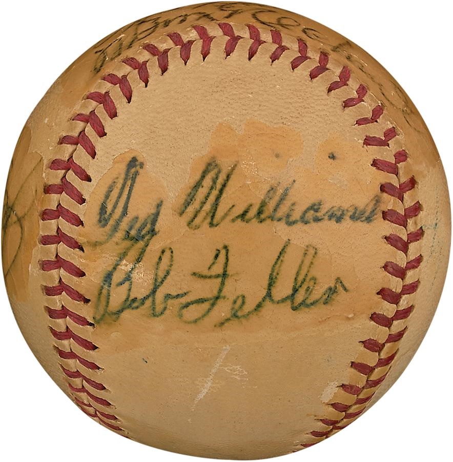 - Hall of Famers Signed Baseball with Speaker and Williams