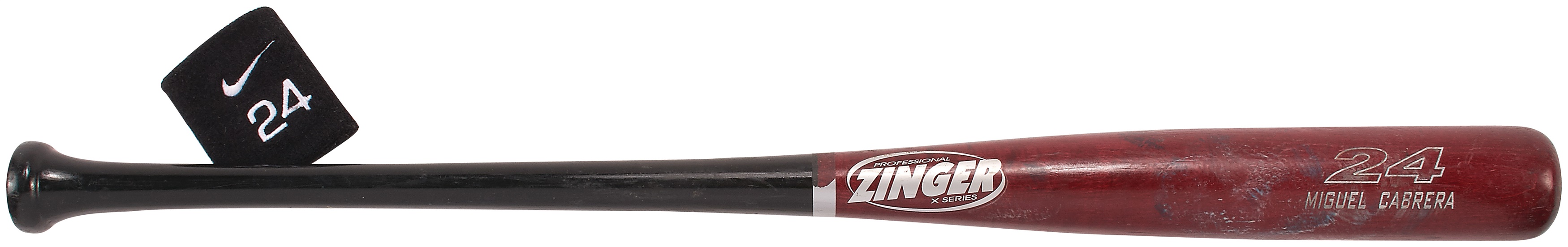 2005-07 Miguel Cabrera Game Used Zinger Bat & Wristband (PSA 9 LOA)