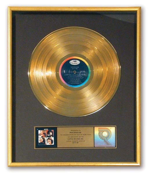 - Beatles "Let it Be" Gold Record