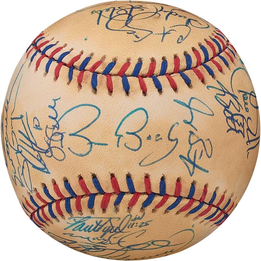 Baseball Autographs - 1999 National League All Star Team Signed Baseball