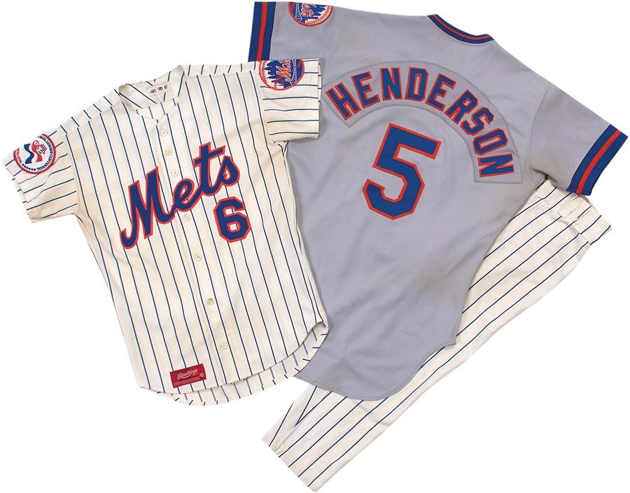 Baseball Equipment - New York Mets Game Worn Jerseys & Pants (3)