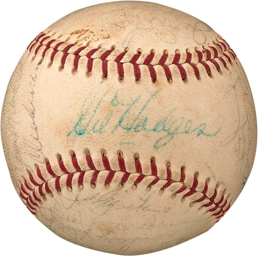 Baseball Autographs - 1969 New York Mets World Champion Team Signed Baseball