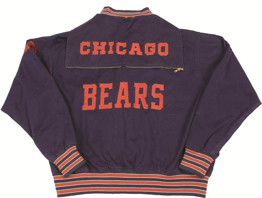 Football - Bennie McRae 1963 World Champion Chicago Bears Game Worn Jacket & Signed Photo