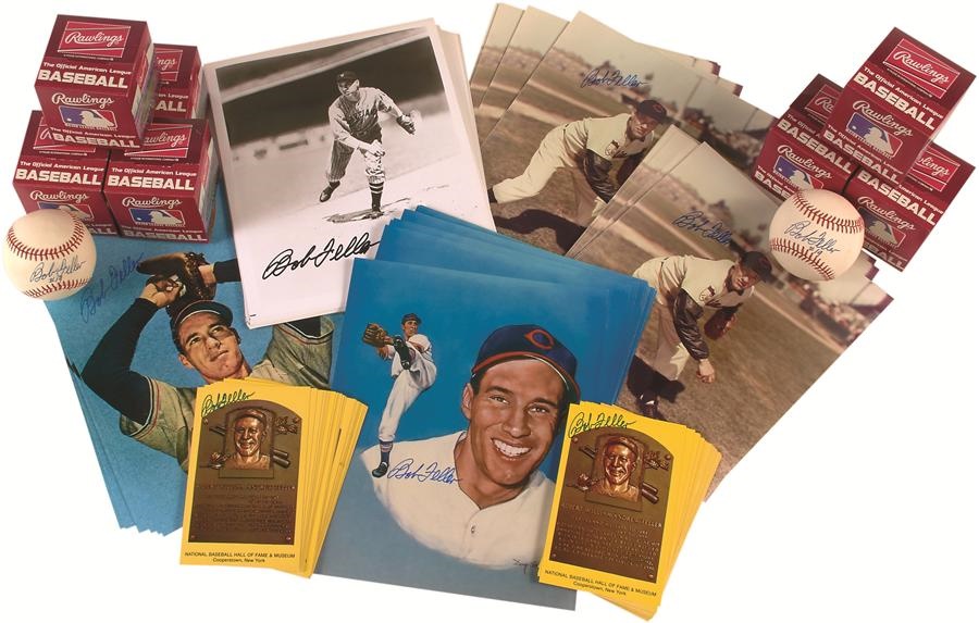 Baseball Autographs - Extensive Bob Feller Autograph Collection (177)