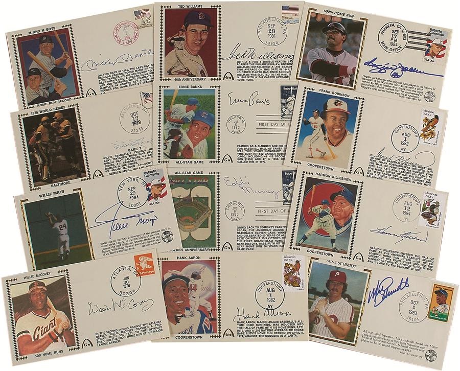 Baseball Autographs - Incredible Near-Complete Collection of Gateway Signed Cachets (400+)