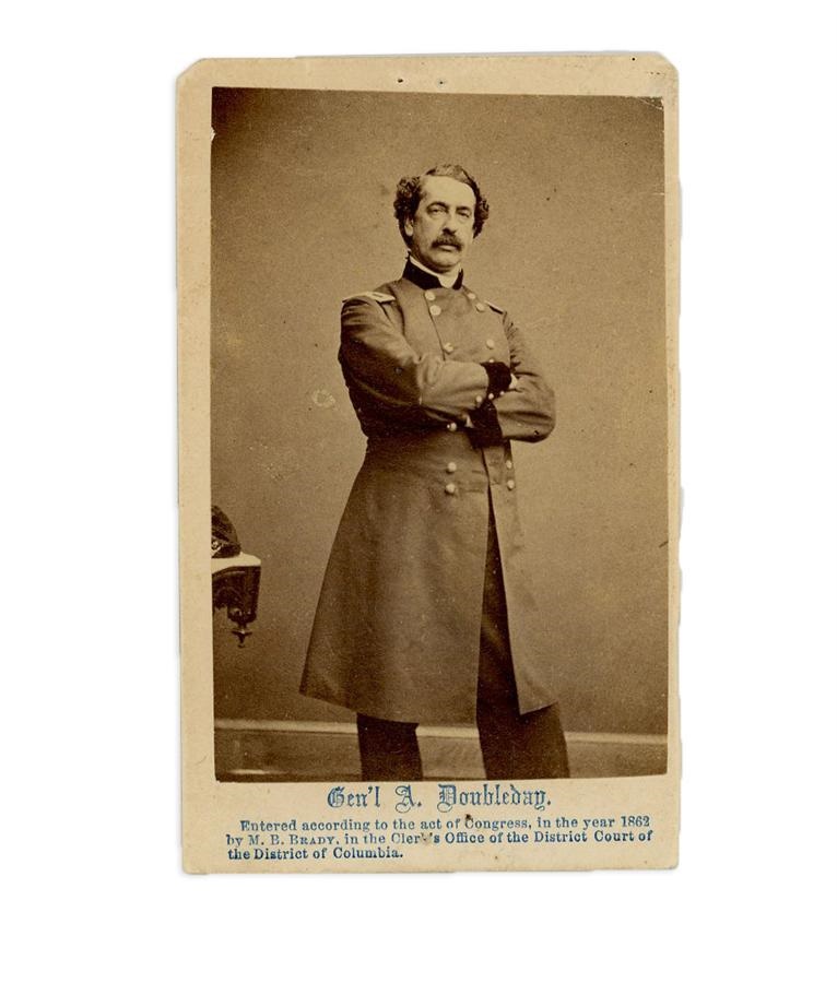 Early Baseball - 1860s General Abner Doubleday CdV by Mathew Brady