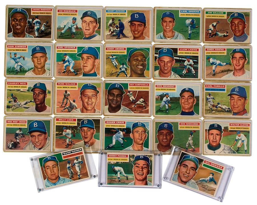 Baseball and Trading Cards - 1956 Brooklyn Dodgers Collection (23)