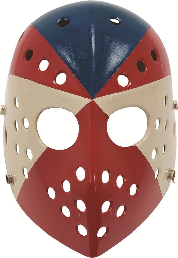 Hockey - 1970s Fibrosports Fiberglass Handpainted Goalie Mask