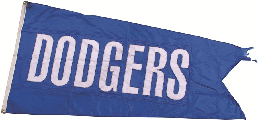 Jackie Robinson & Brooklyn Dodgers - 2015 Los Angeles Dodgers Flag From Wrigley Field