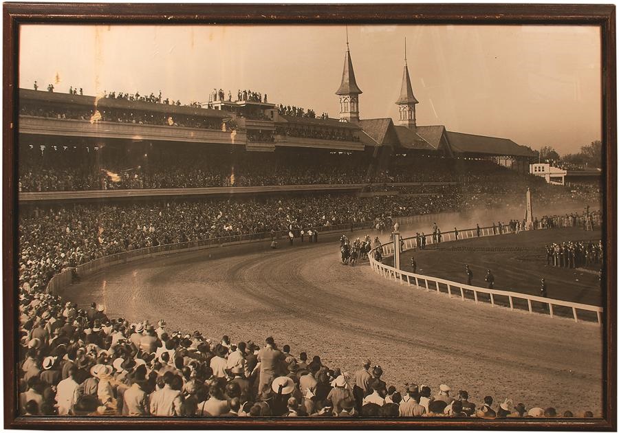 Huge 75th Kentucky Derby 1949 Original Photo in Original Frame (63x41")