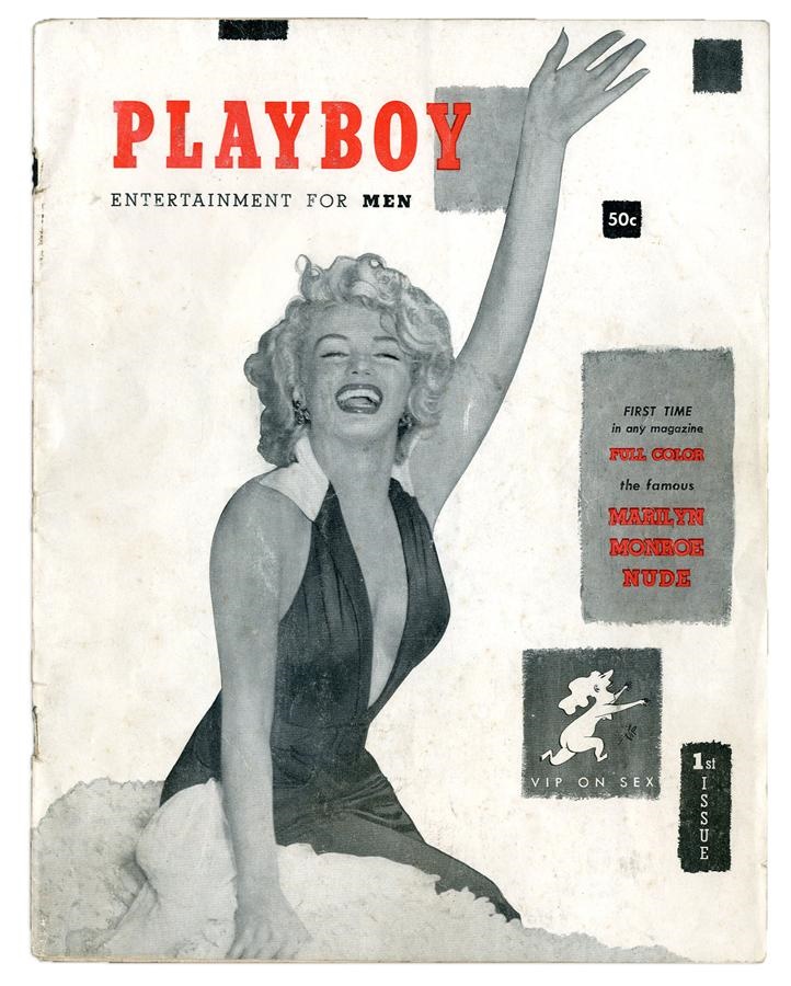 Rock And Pop Culture - Playboy #1 With Marilyn Monroe