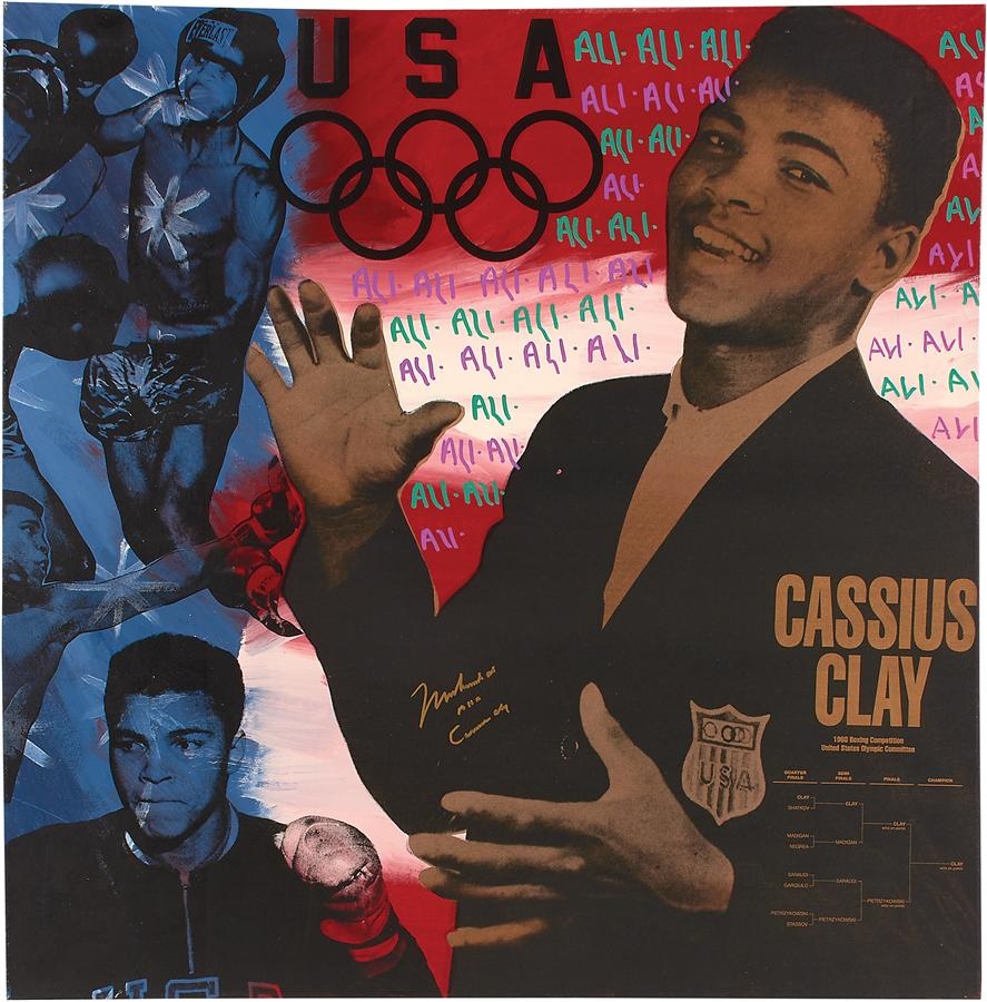 - Cassius Clay aka Muhammad Ali Signed Limited Edition Giclee - PSA/DNA Graded 10 Autograph