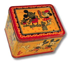 Mickey Mouse 1930s Swiss Mammoth Chocolate Tin