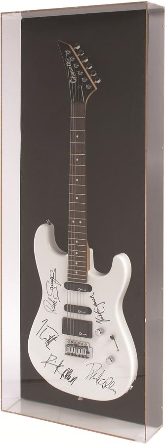 Rock 'N' Roll - Def Leppard "In Person" Signed Guitar (ex-KISS 108 Radio Owner)