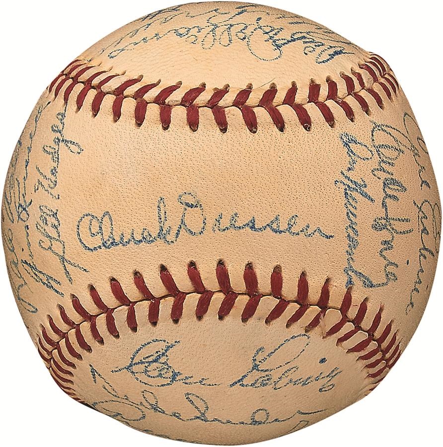 - 1951 Brooklyn Dodgers Team Signed Baseball