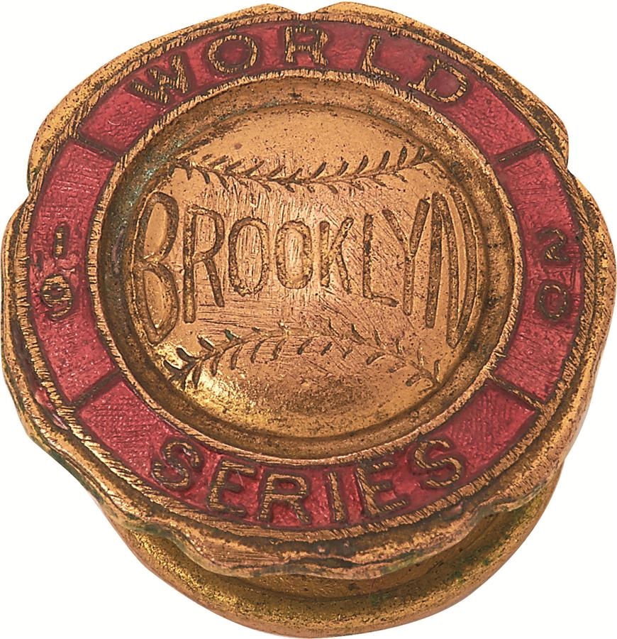 Jackie Robinson & Brooklyn Dodgers - 1920 Brooklyn Dodgers World Series Press Pin
